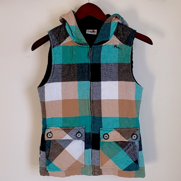 Kavu Jackets & Blazers - Women’s Hooded Vest XS Retro Vibes 😎🤘